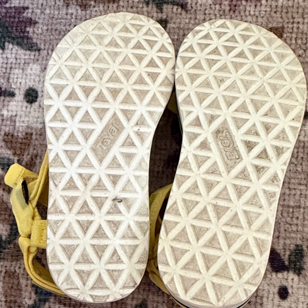 Teva Bright Yellow Hook-and-Loop Platform Sandals - image 5